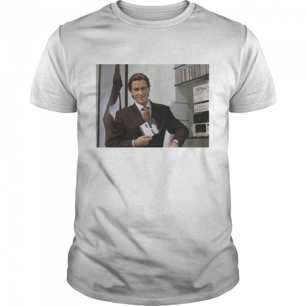 Patrick Bateman Holding Album American Psycho shirt