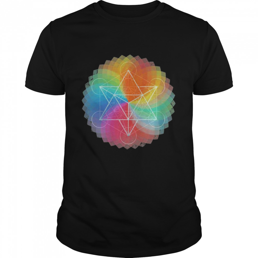 Rainbow Chakra Metatron Cube Shirt