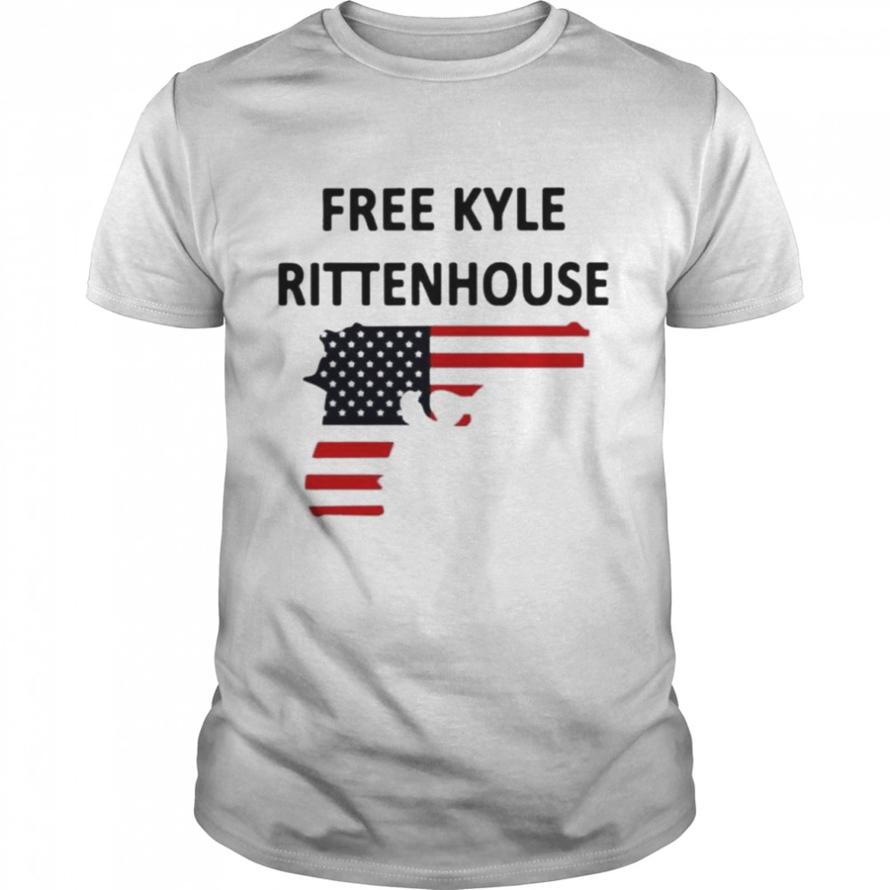 US Flag Free Kyle Rittenhouse Gun USA Flag Shirt