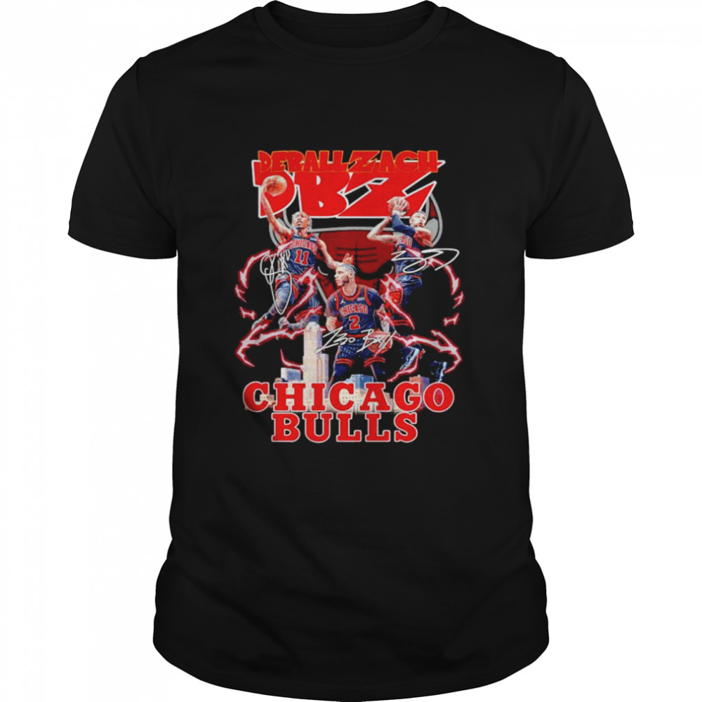 De Ball Zach DBZ Chicago Bulls signatures T-shirt