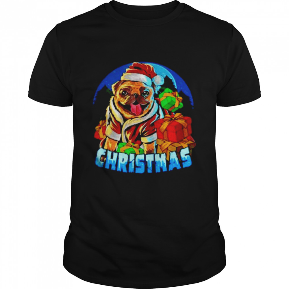 Dog Santa Pajama Christmas shirt