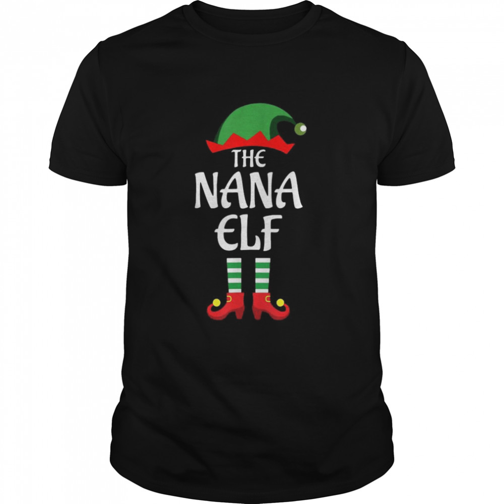Family Watching The Nana Elf Christmas shirt
