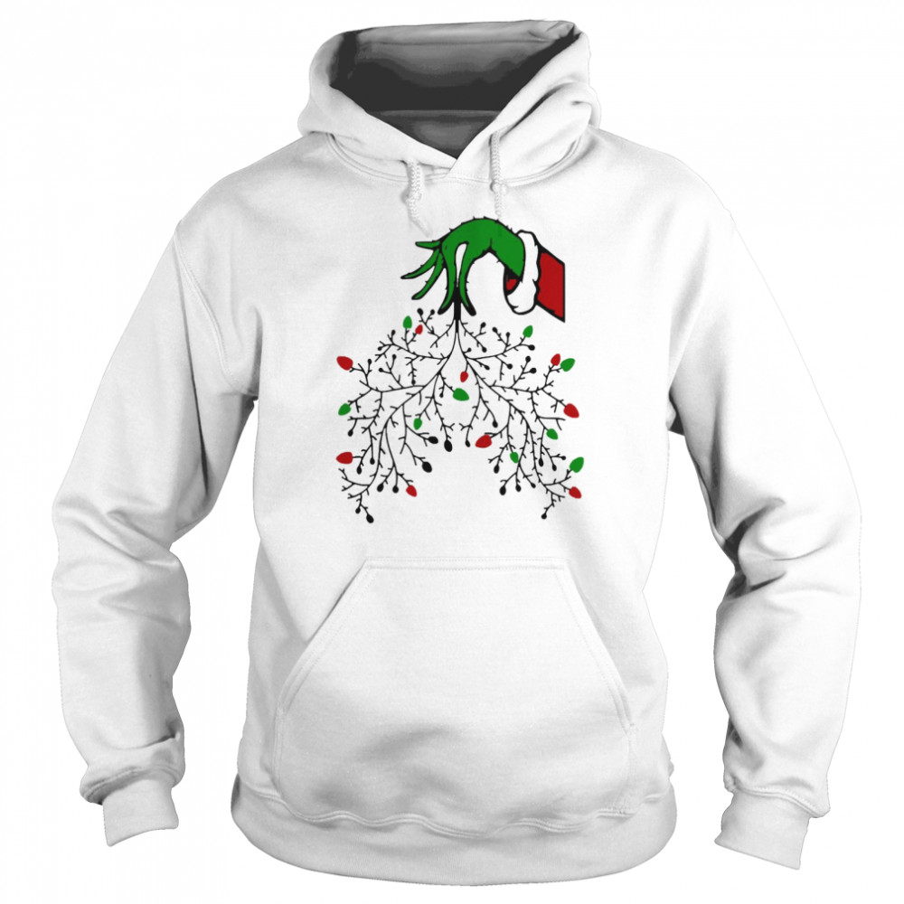 Grinch Hands Respiratory Therapist Christmas shirt Unisex Hoodie