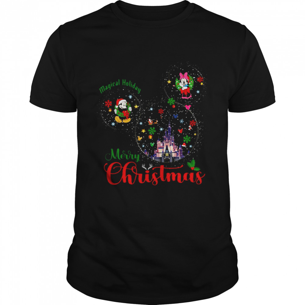 Magical holiday merry christmas disney shirt