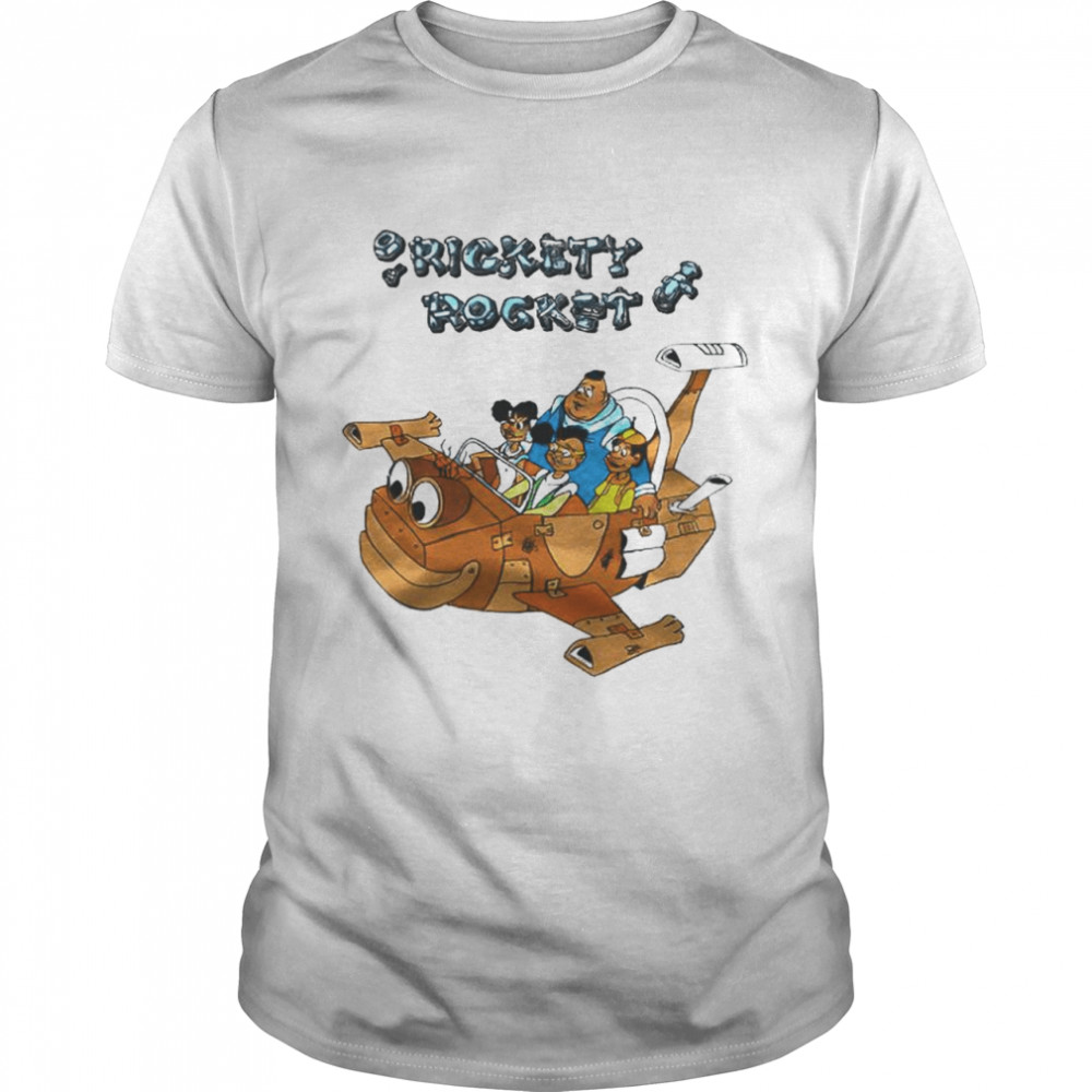 Rickety Rocket cartoon shirt