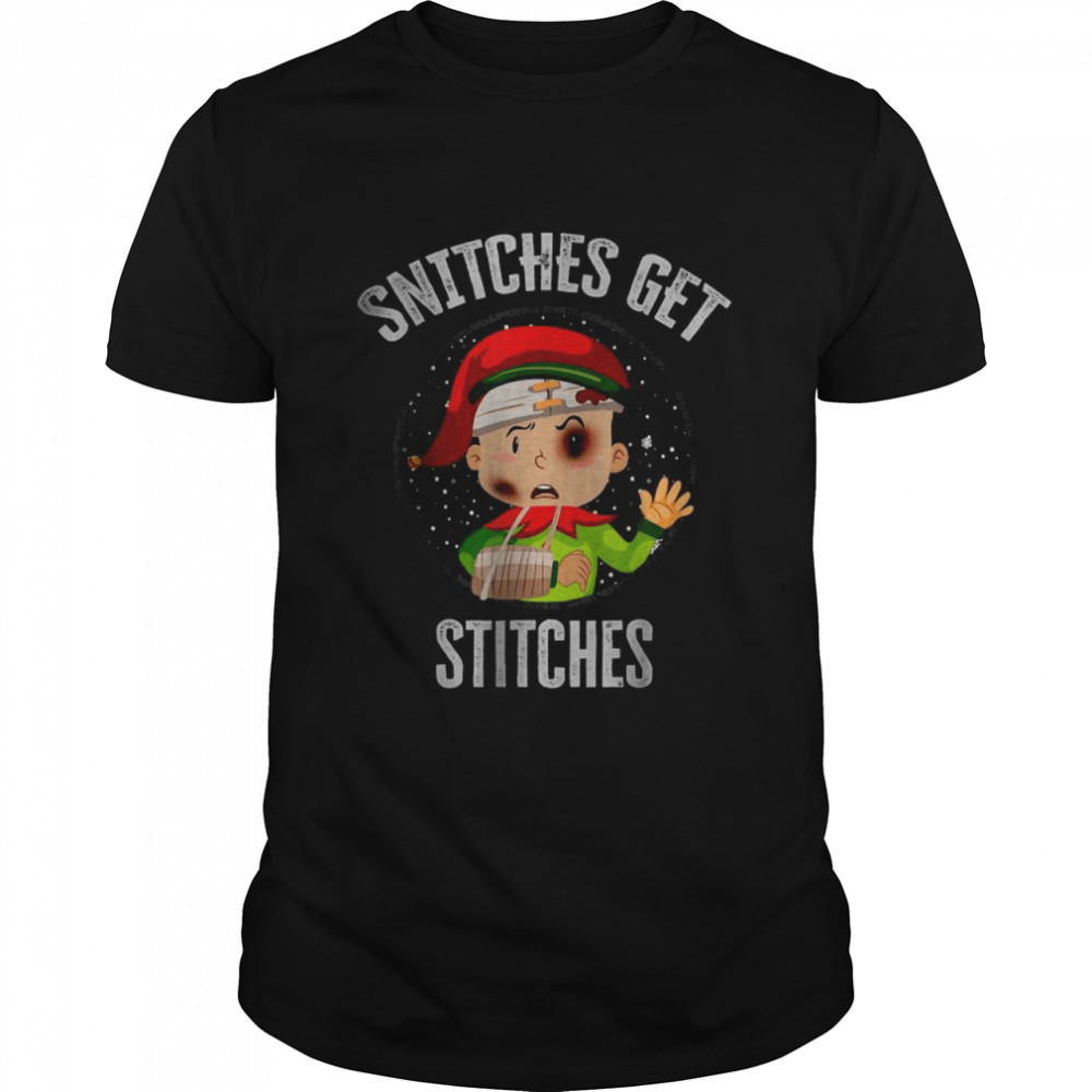 Snitches Get Stitches Christmas Costume T-Shirt