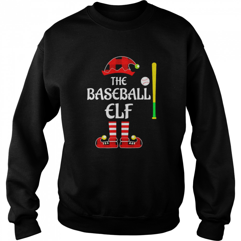 The Baseball Elf Christmas shirt Unisex Sweatshirt