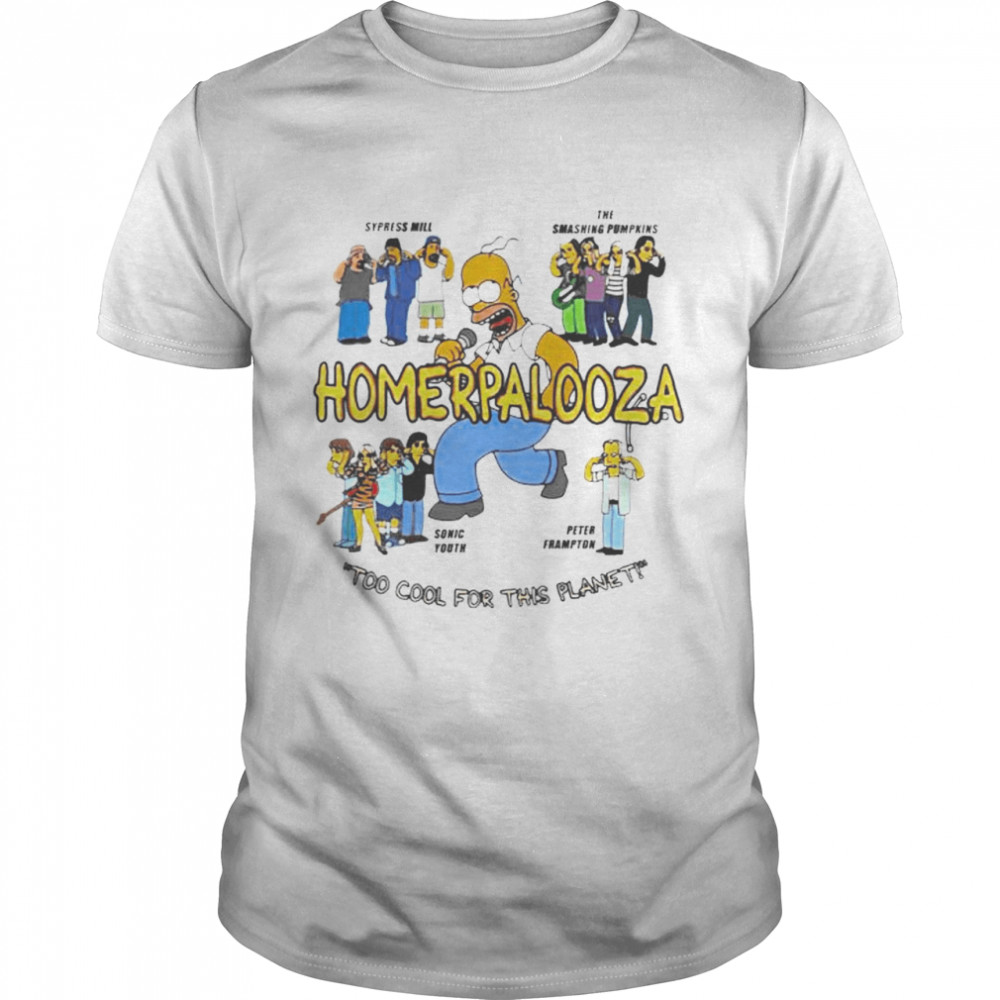 The Simpsons Homerpalooza shirt