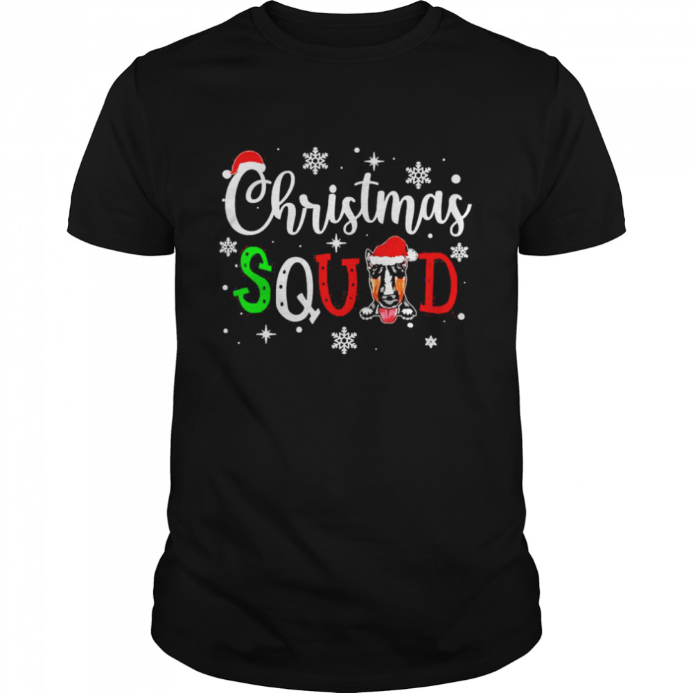 Bleached Christmas Squad Bull Terrier Dog Santa Xmas Pajama Shirt