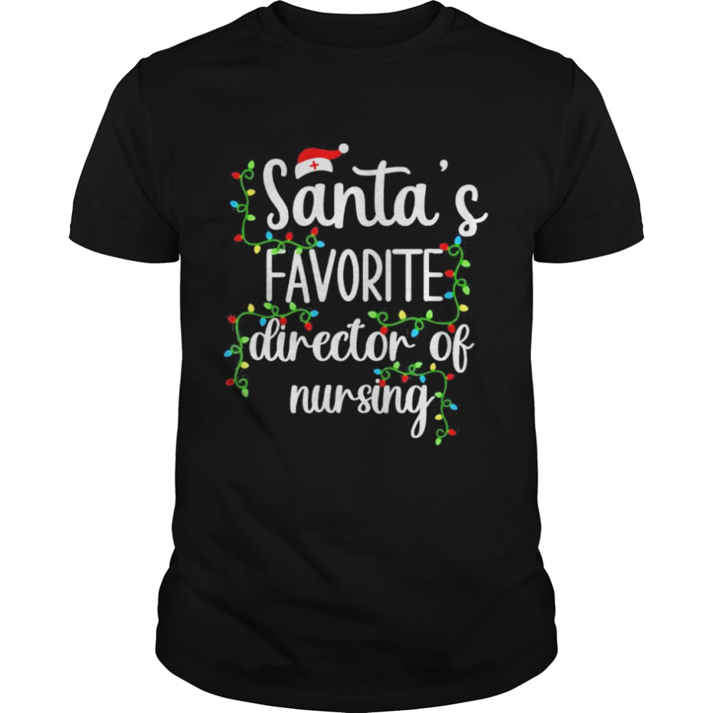 Christmas Cool Santa Director of Nursing T-Shirt