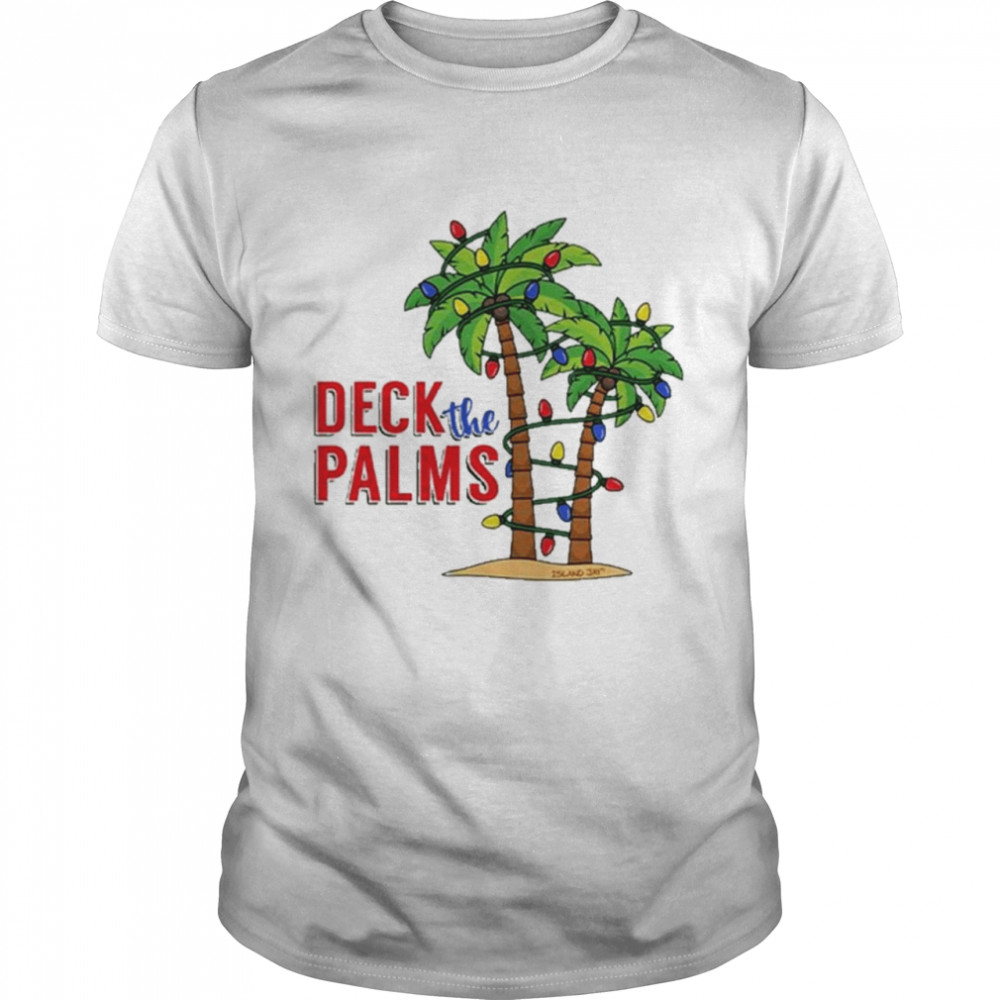 Deck The Palms Island Jay Christmas Shirt