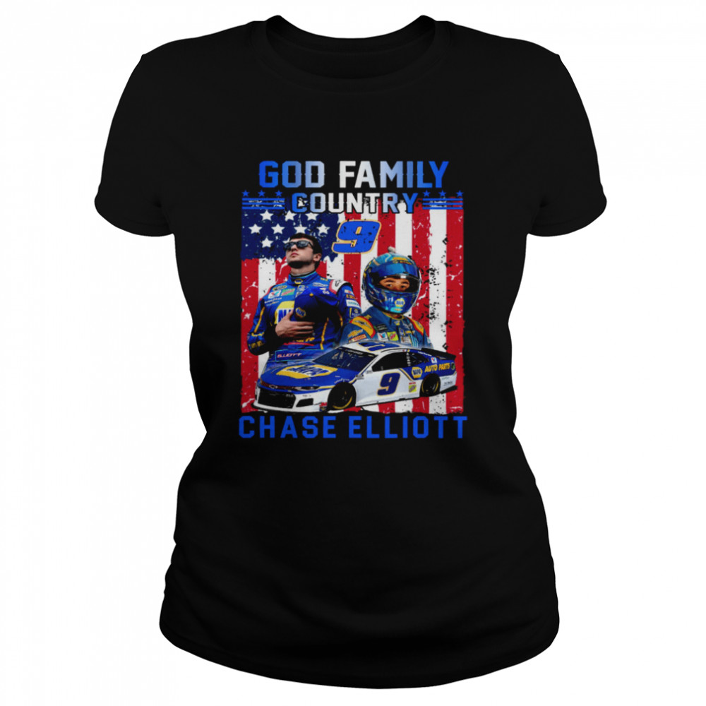 God Family Country Chase Elliott  Classic Women's T-shirt