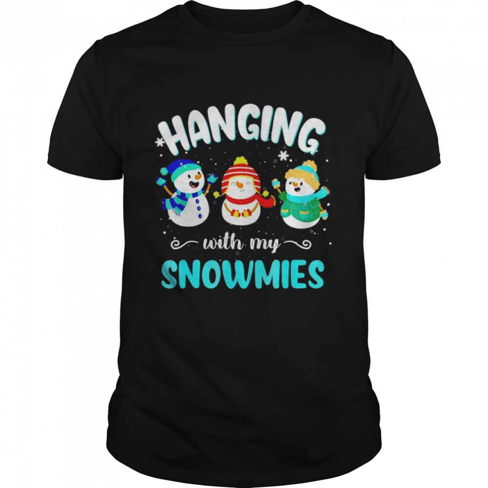 Hanging With My Snowmies Ugly Christmas Snowman shirt