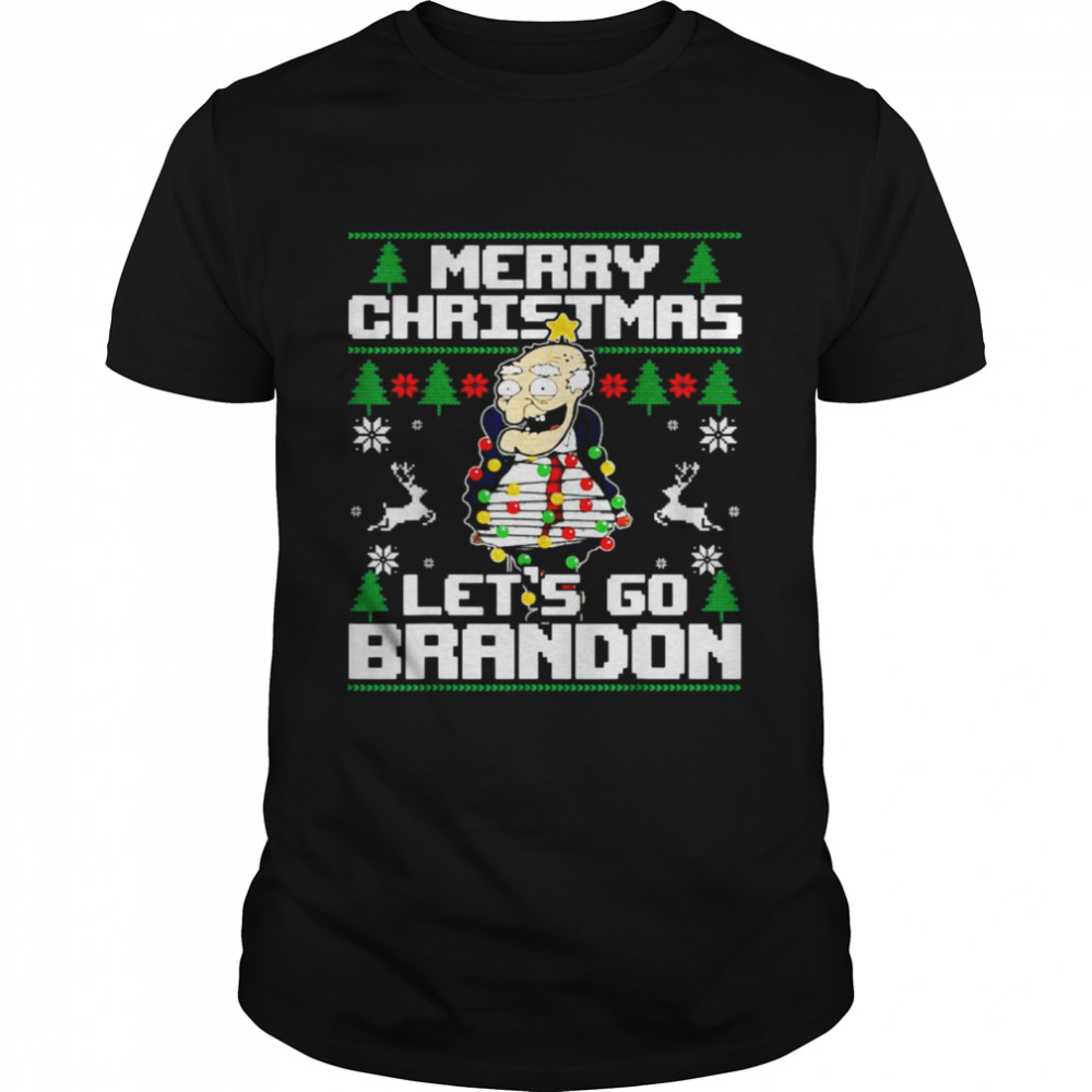 Lights Biden Merry Christmas Let’s Go Brandon Ugly Christmas shirt