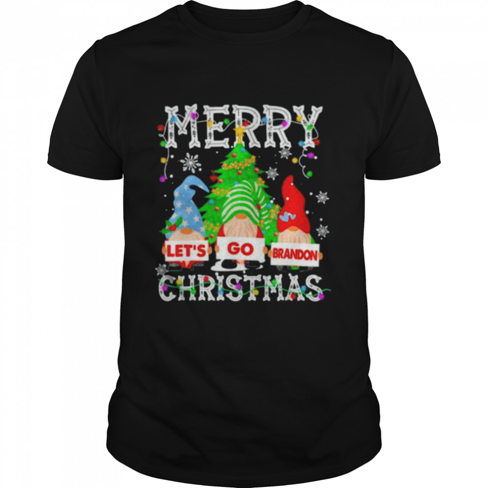 Merry Christmas Gnomes Let’s Go Branson Brandon Xmas Shirt