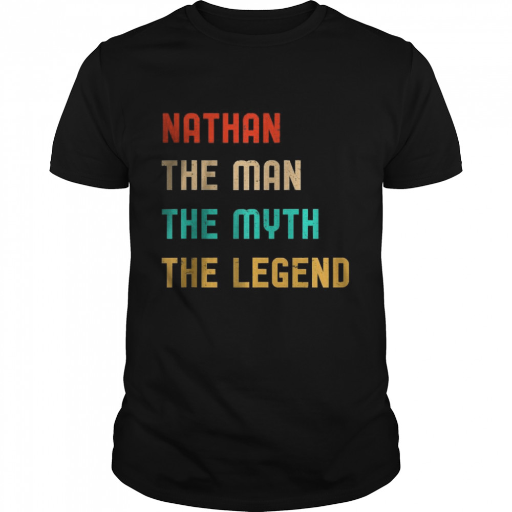 Nathan The Man The Myth The Legend Vintage T-Shirt