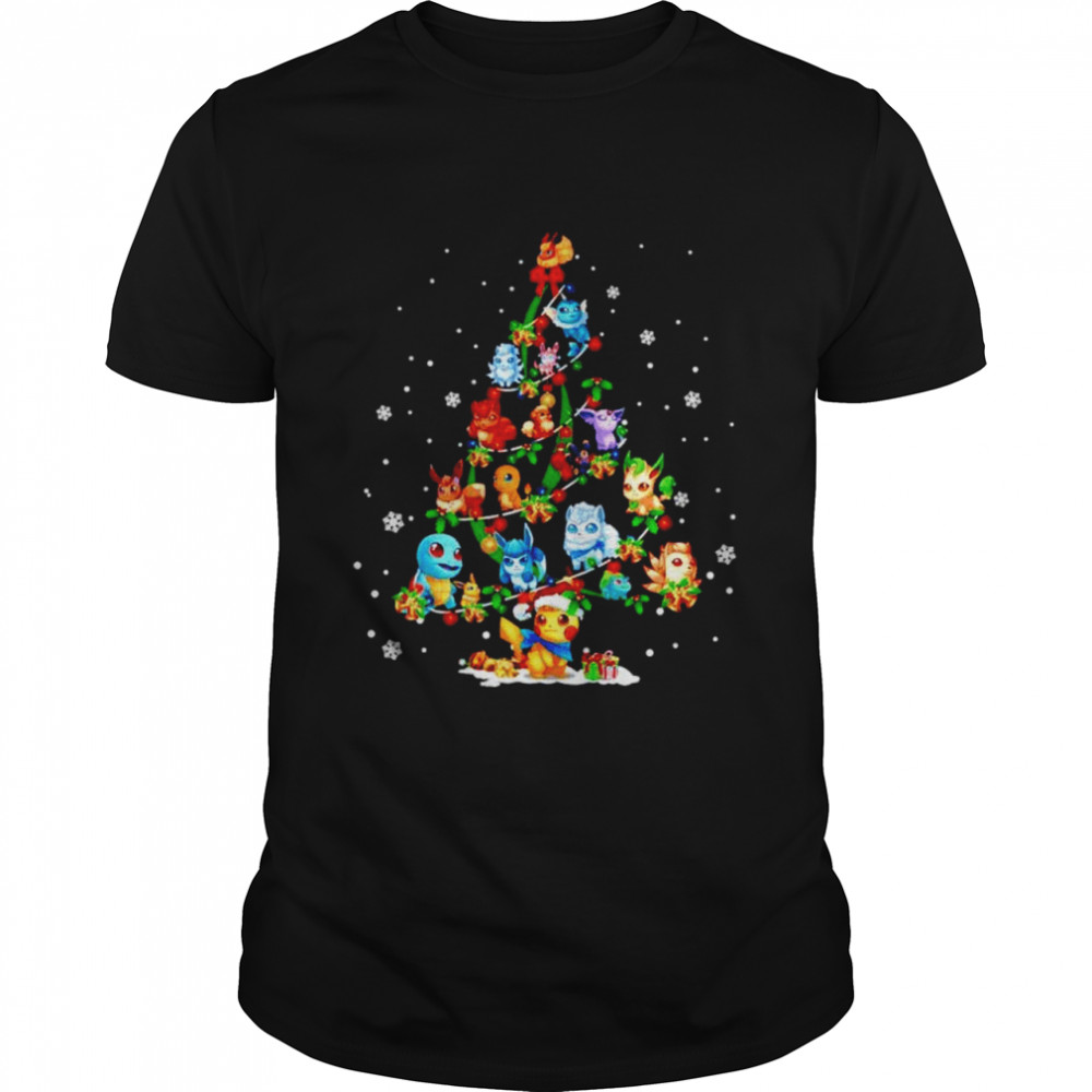 Pokemon Christmas tree shirt