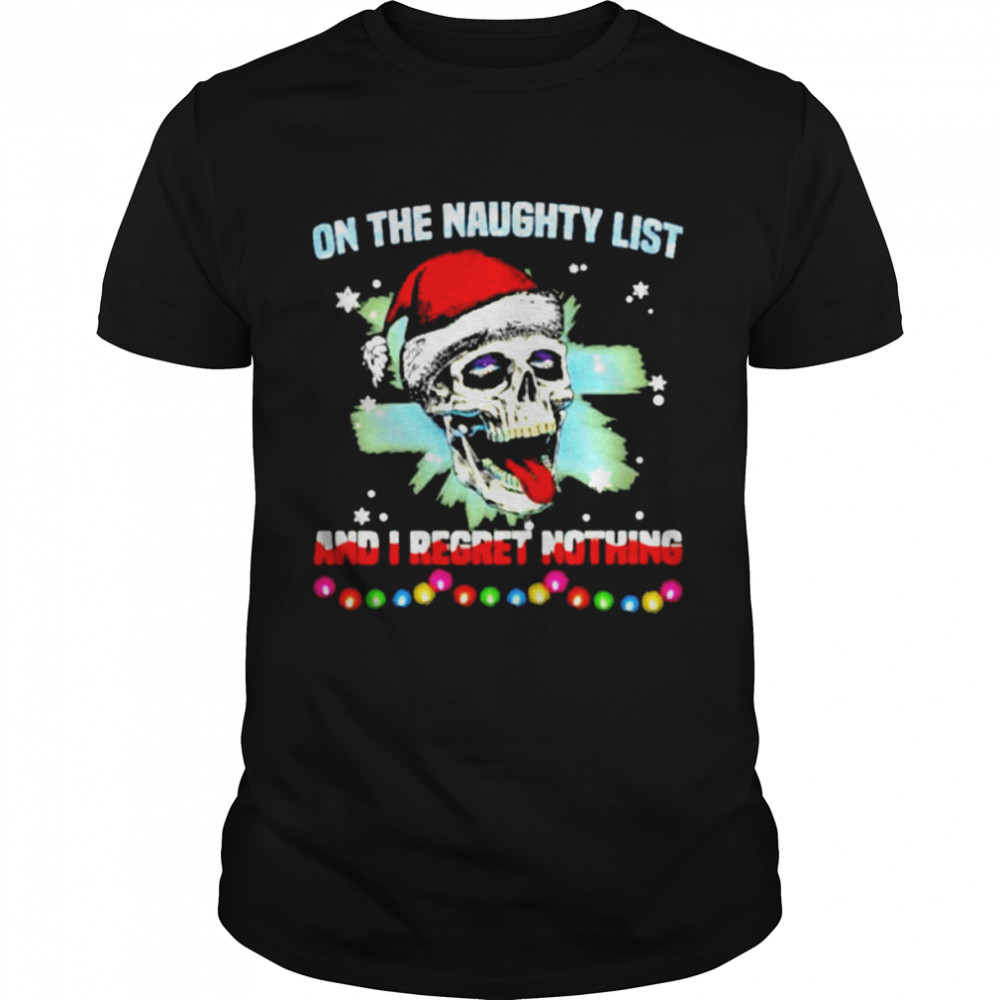 Satan Skull On The Naughty List And I Regret Nothing Sweatshirt