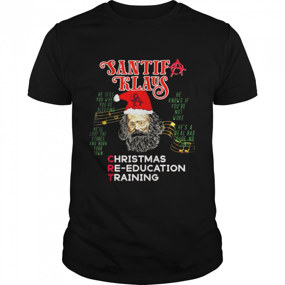 Marx Socialism Santif Klaus Christmas Re-education training Sweater shirt