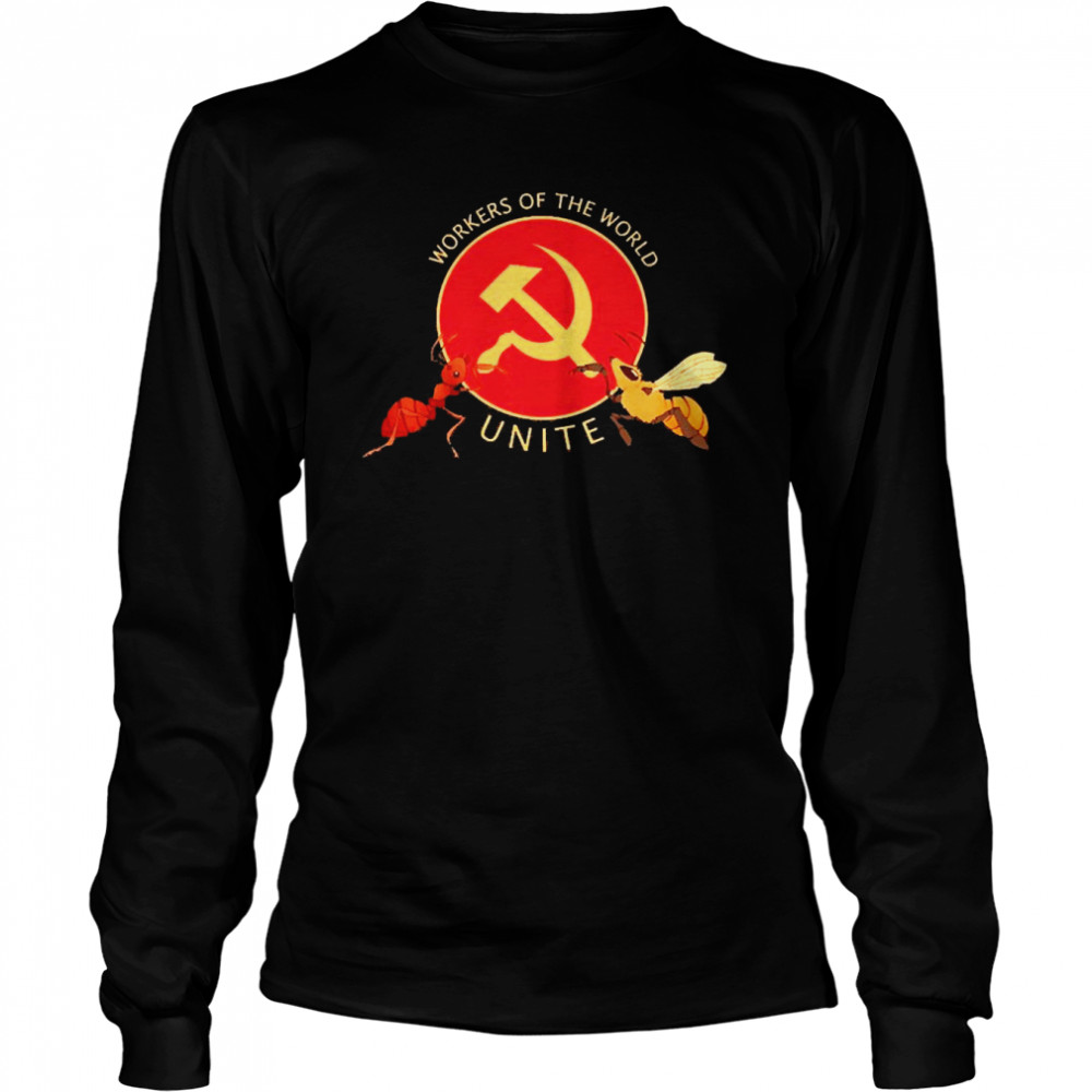 Real Animal Facts Workers Of The World Unite  Long Sleeved T-shirt