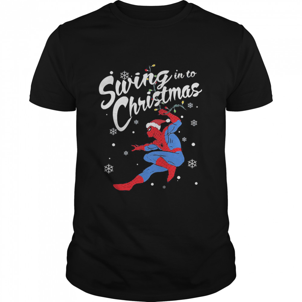 Spider-Man Swing in to Christmas Marvel Comics Sweatshirt