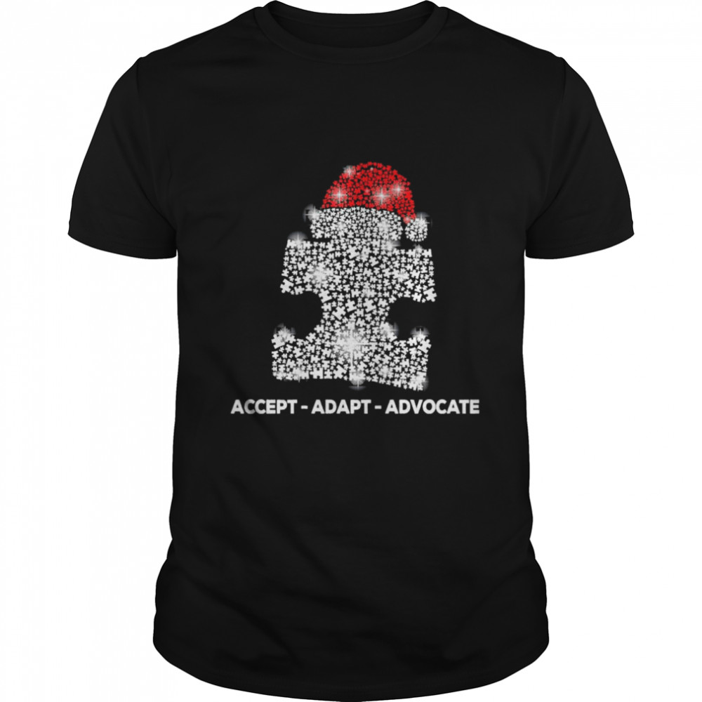 Accept Adapt Advocate Merry Christmas Shirt