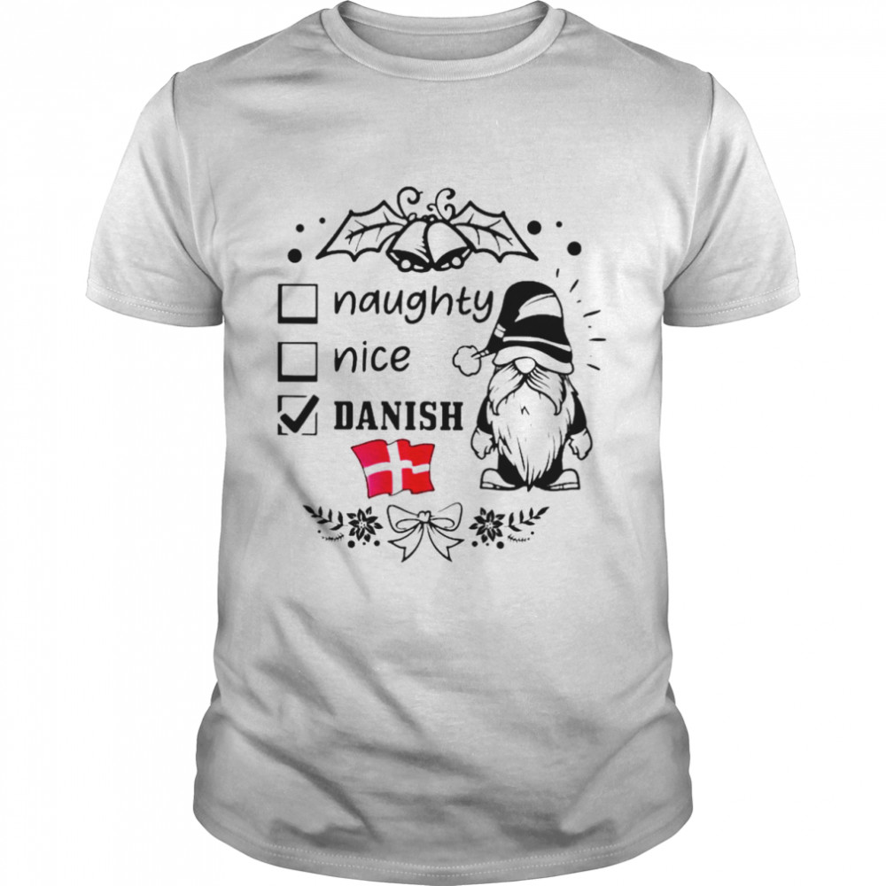 Gnomie Naughty nice Danish shirt