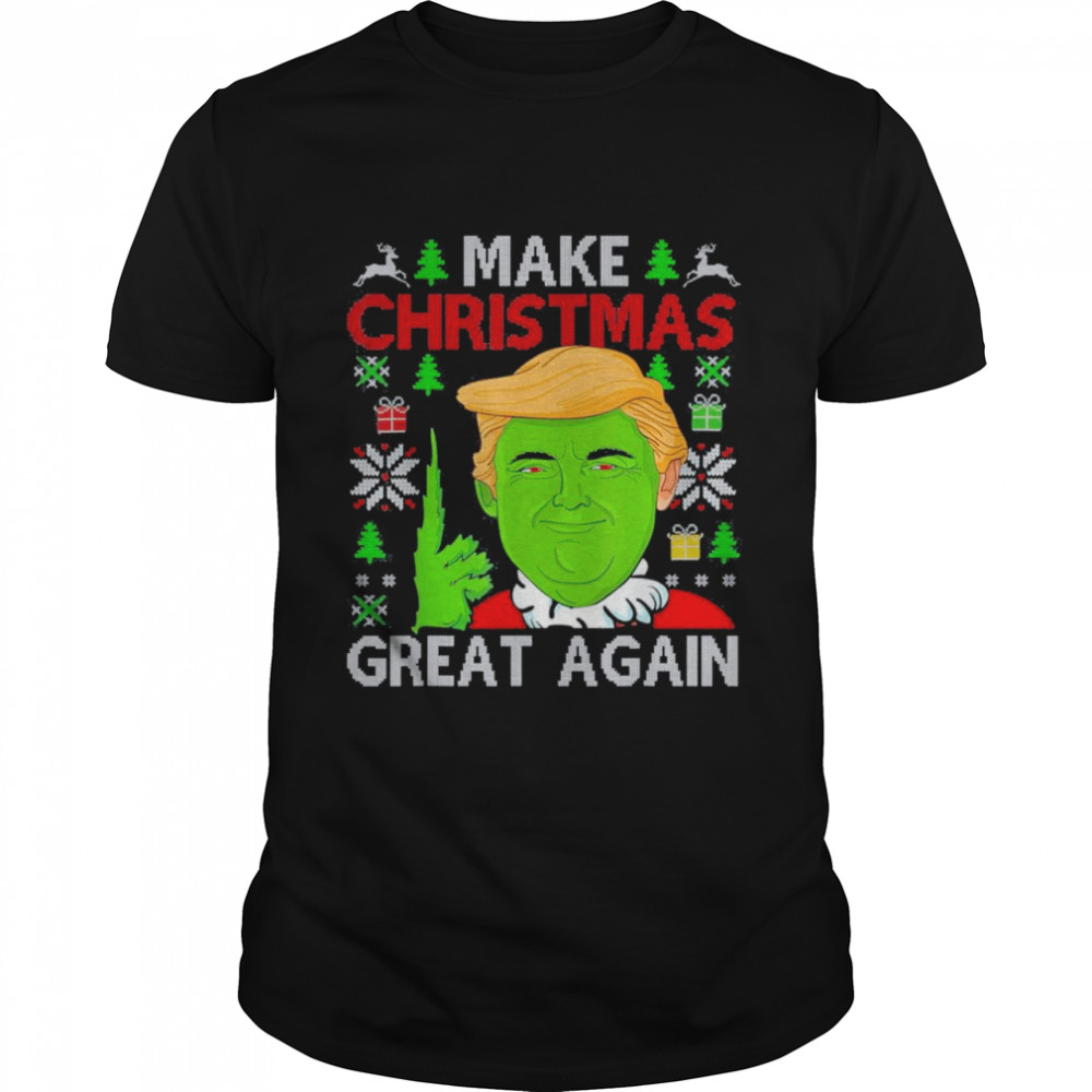 Make Christmas Great Again Trump 2024 Ugly Sweater T-Shirt