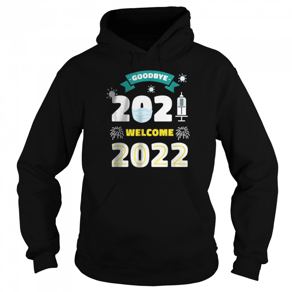 Merry New Years Pyjama Goodbye 2021 Welcome 2022  Unisex Hoodie