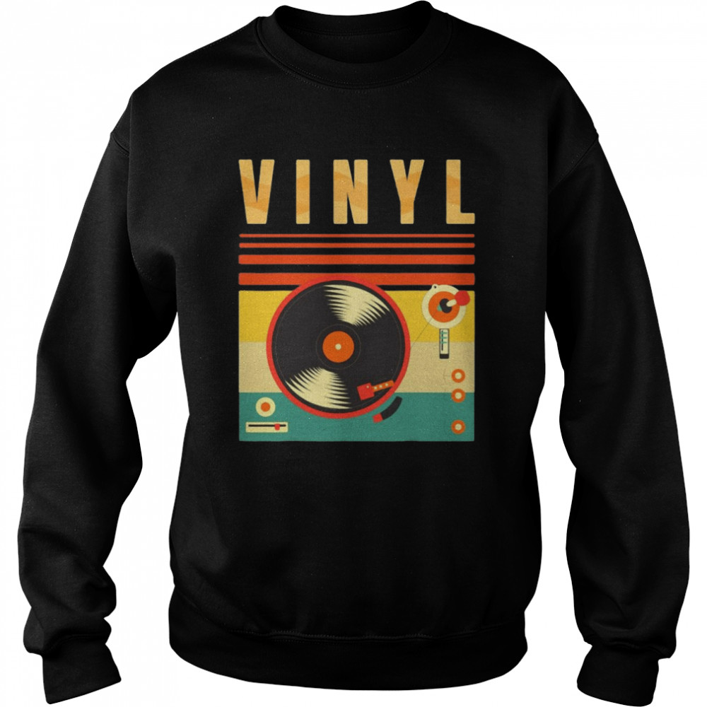 Retro Vinyl Lover Music Addict Diggin Vinyl Crate  Unisex Sweatshirt