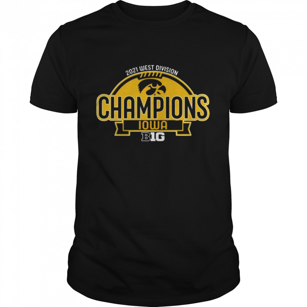 2021 West Division Iowa Hawkeyes champion shirt