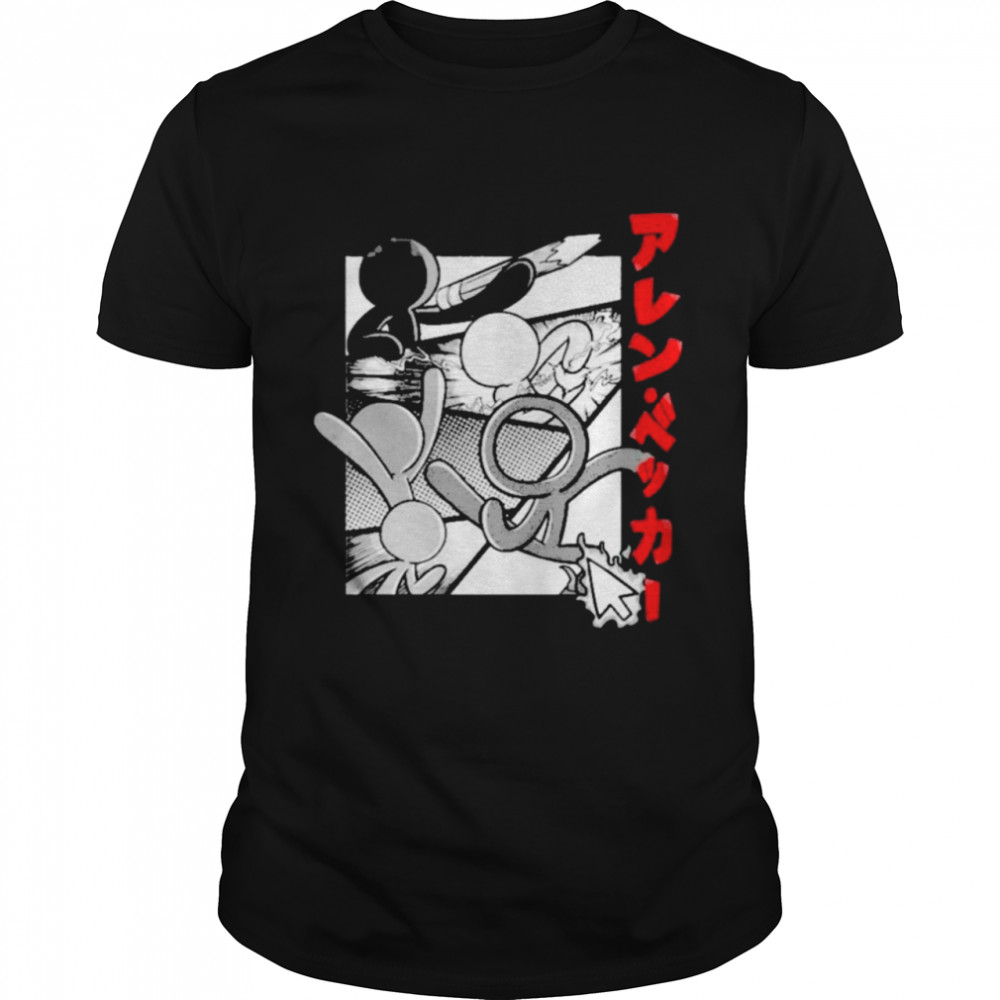 alan becker merch manga shirt