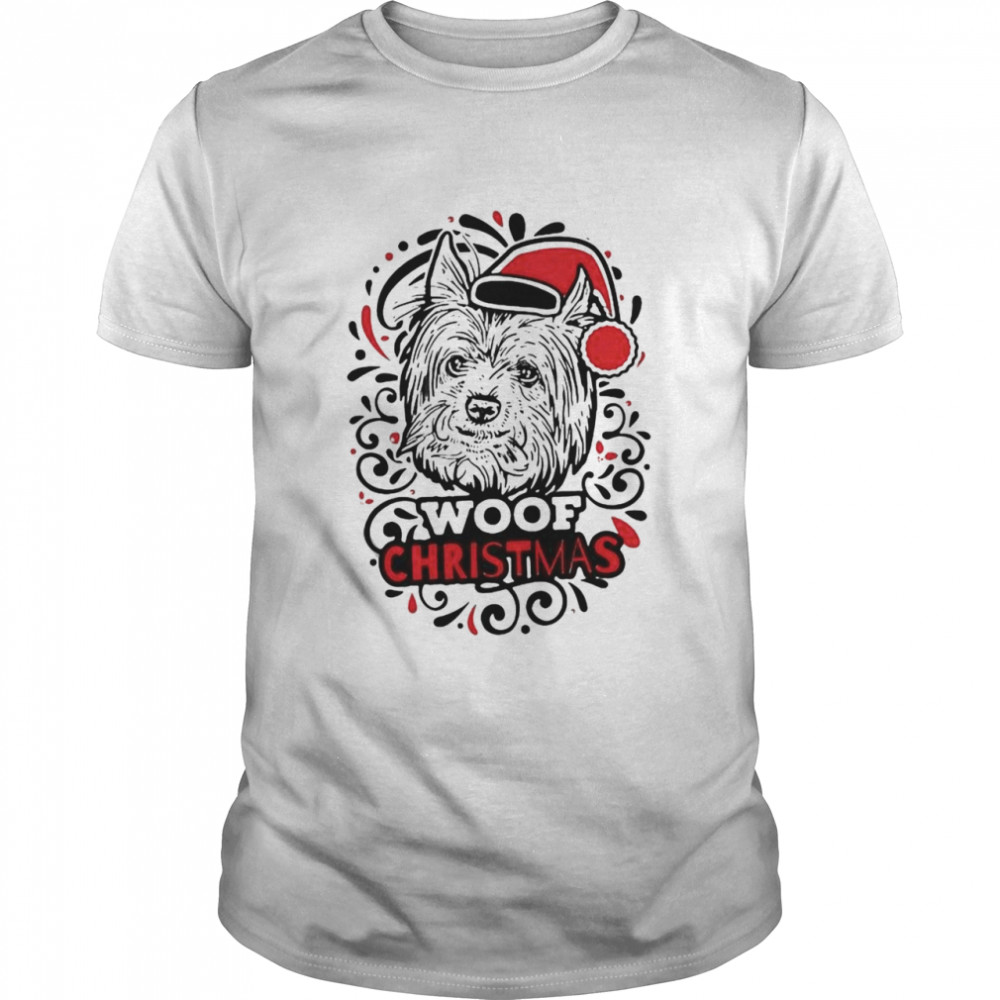 anta Terrier Woof Christmas shirt