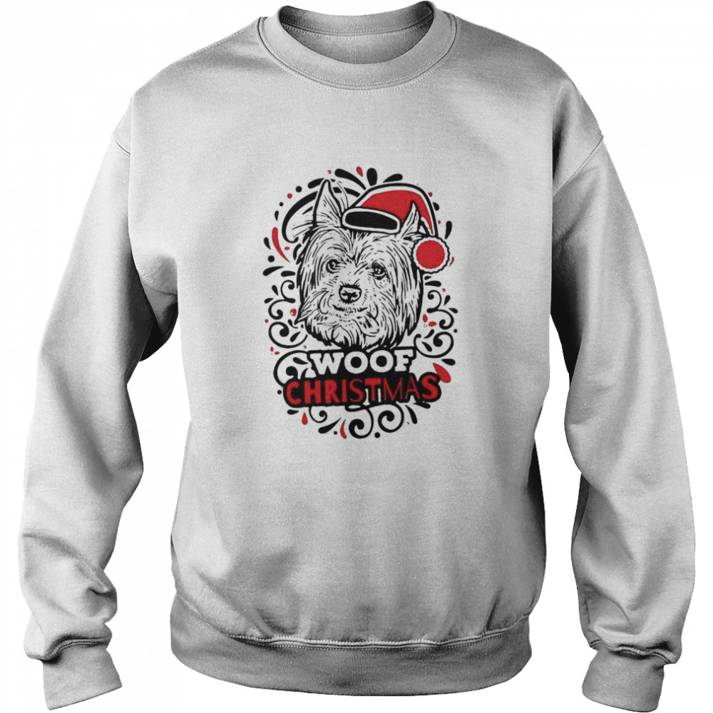 anta Terrier Woof Christmas shirt Unisex Sweatshirt