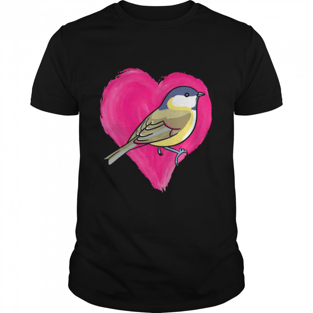 Chaffinch Heart Design Bird Love Chaffinchs Shirt