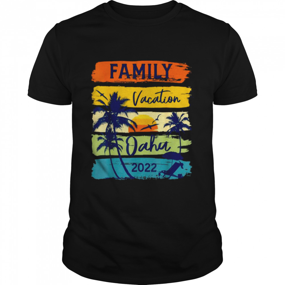 Family vacation oahu 2022 vintage sunset shirt