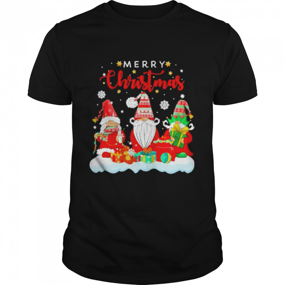 Gnome Merry Christmas Snow shirt