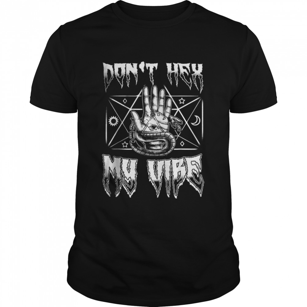 Hamsa Eye of Fatima Hex Serpent Cut Snake T-Shirt