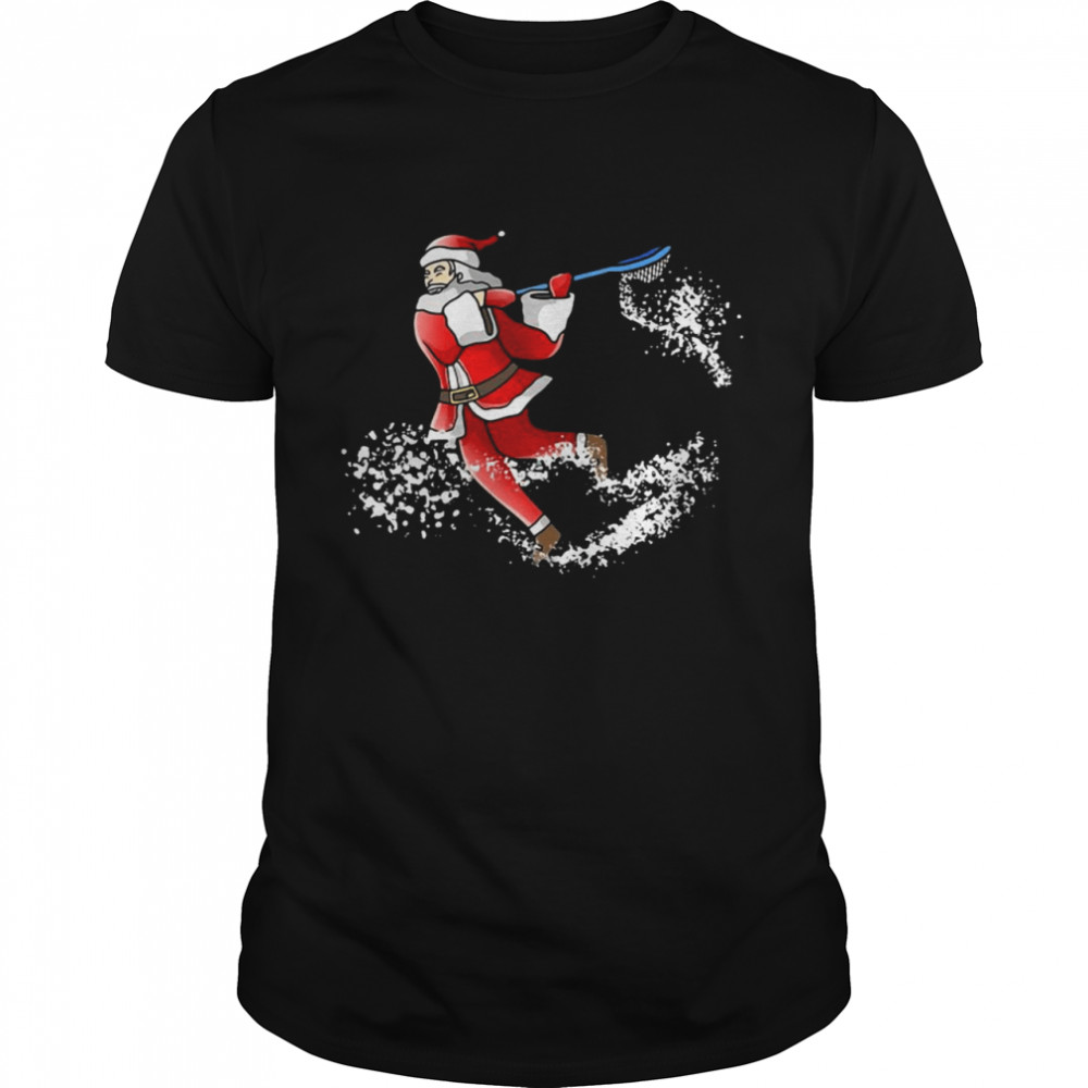 Lacrosse Santa Christmas Cool Lax Sport Ugly X-Mas Pajama Sweater Shirt