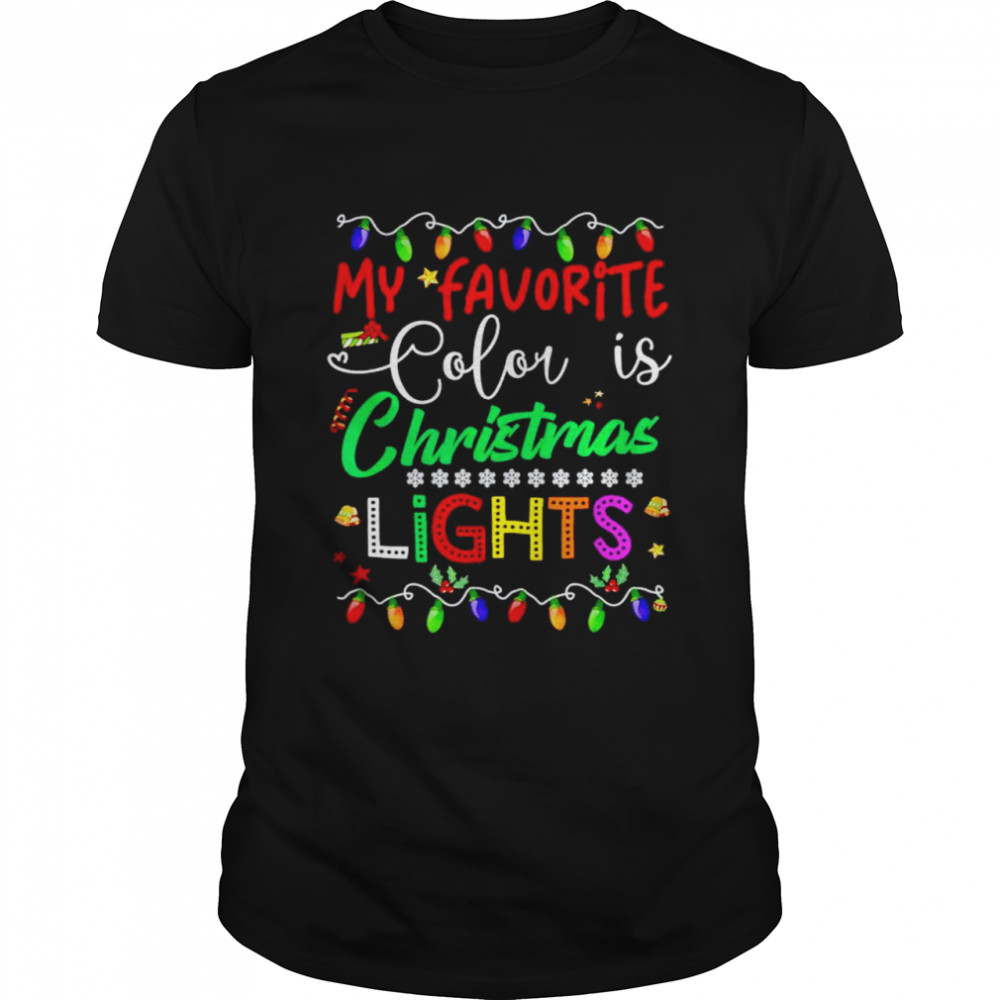 My favorite color is Christmas lights sweater