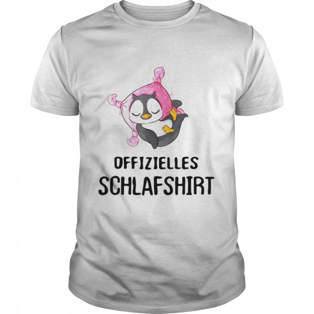 Offizielles Schlafshirt Schaf als Nachthemd Schlafanzug Pinguin Shirt