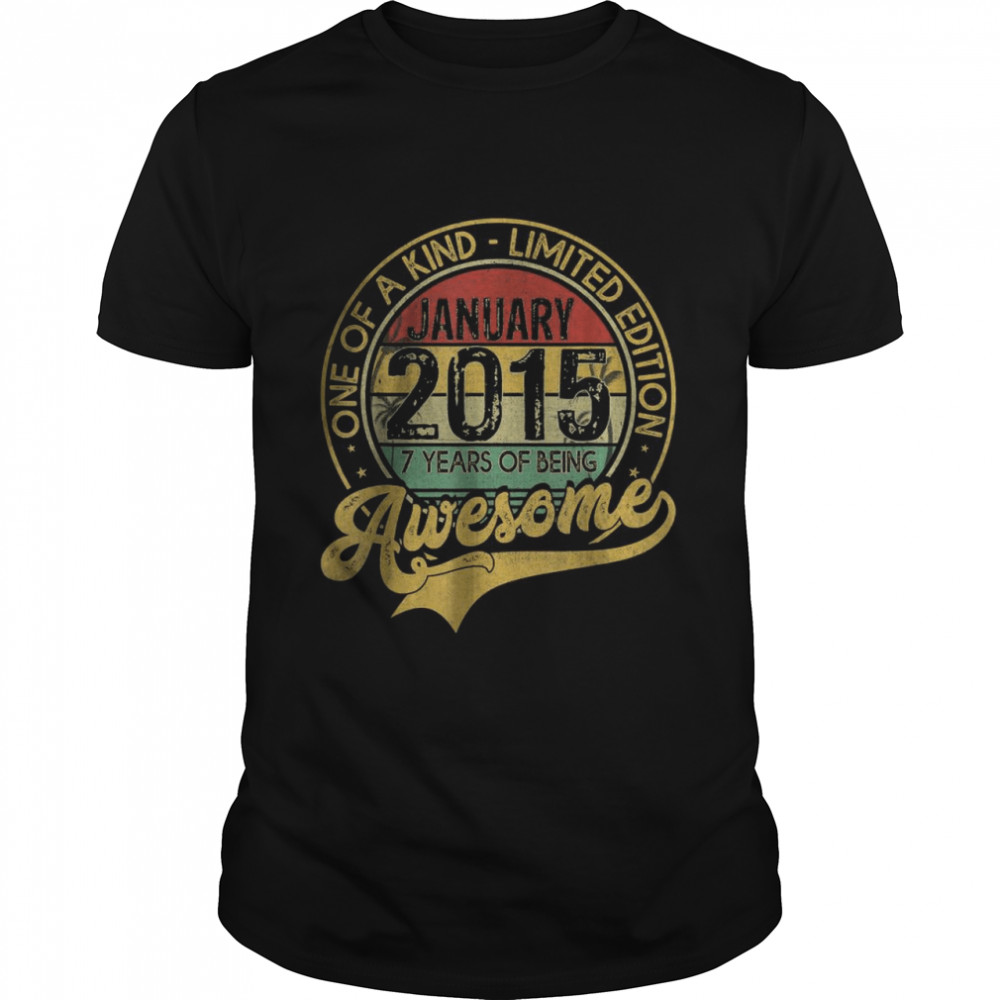 One Of A Kind Limited Edition January 2015 7 Years Of Being Awesome T-Shirt