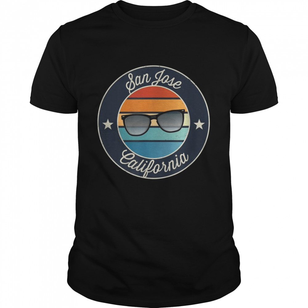 San Jose California CA Vacation Souvenir Sunglasses Sunset G Shirt