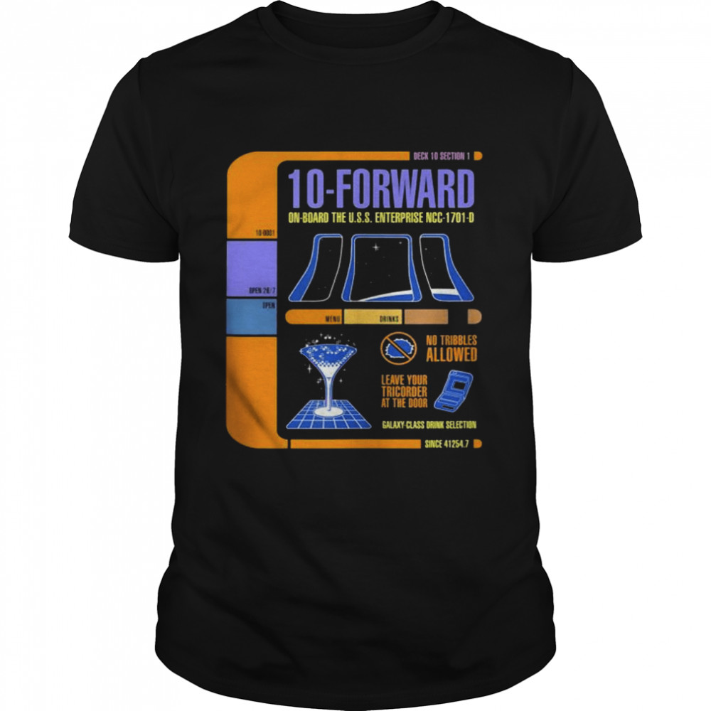 Star Trek The Original Series U.S.S Enterprise 10Forward Shirt
