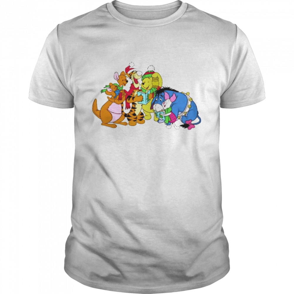 Winnie the Pooh characters Christmas shirt