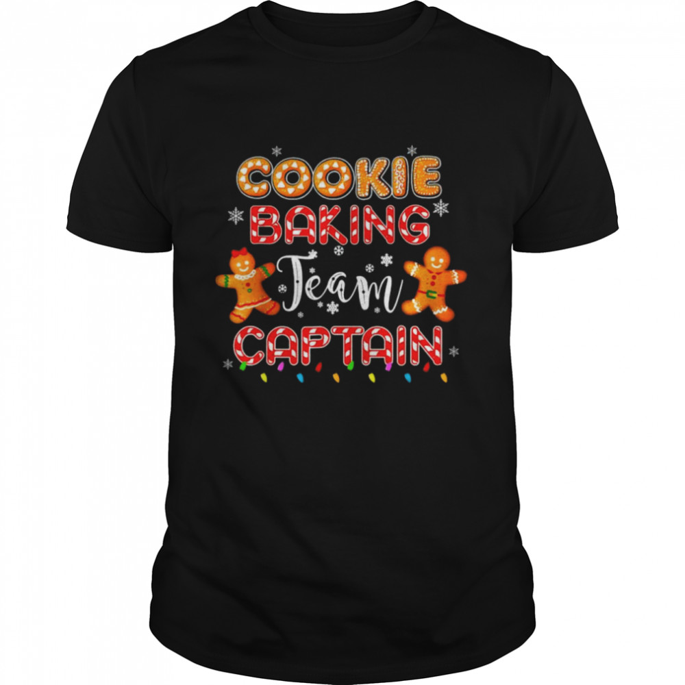 Cookie Baking Team Captain Gingerbread Christmas shirt
