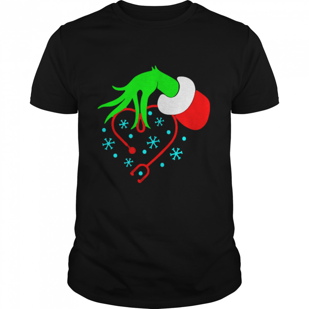 Grinch’s Nurse Stethoscope Christmas Sweater Shirt