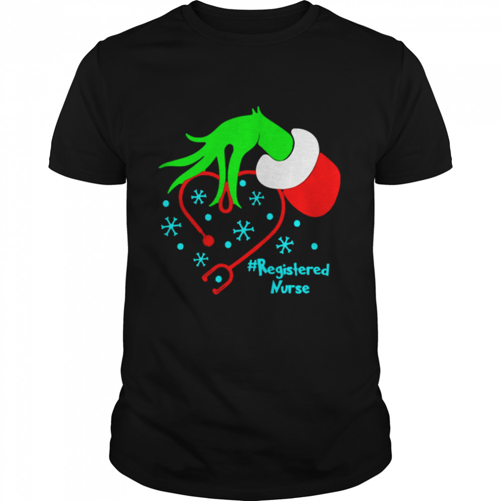Grinch’s Registered Nurse Stethoscope Christmas Sweater Shirt