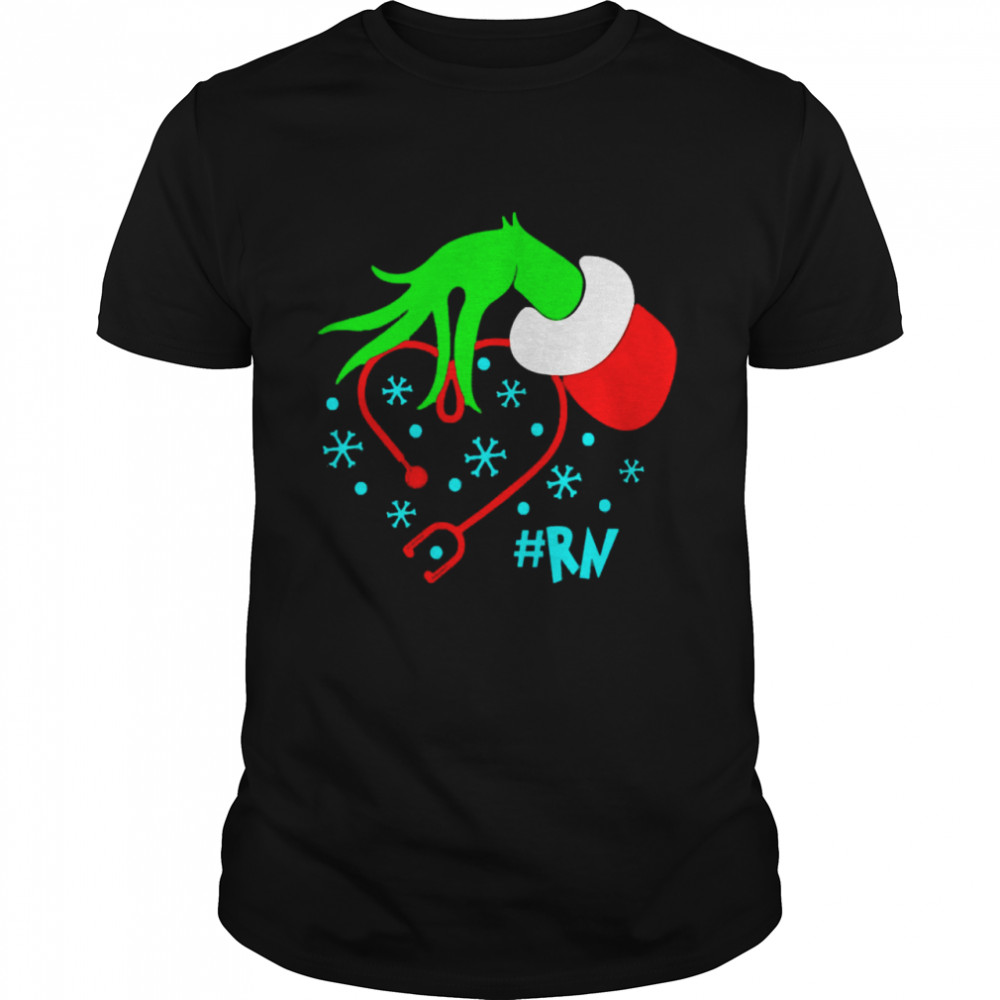 Grinch’s RN Nurse Stethoscope Christmas Sweater Shirt