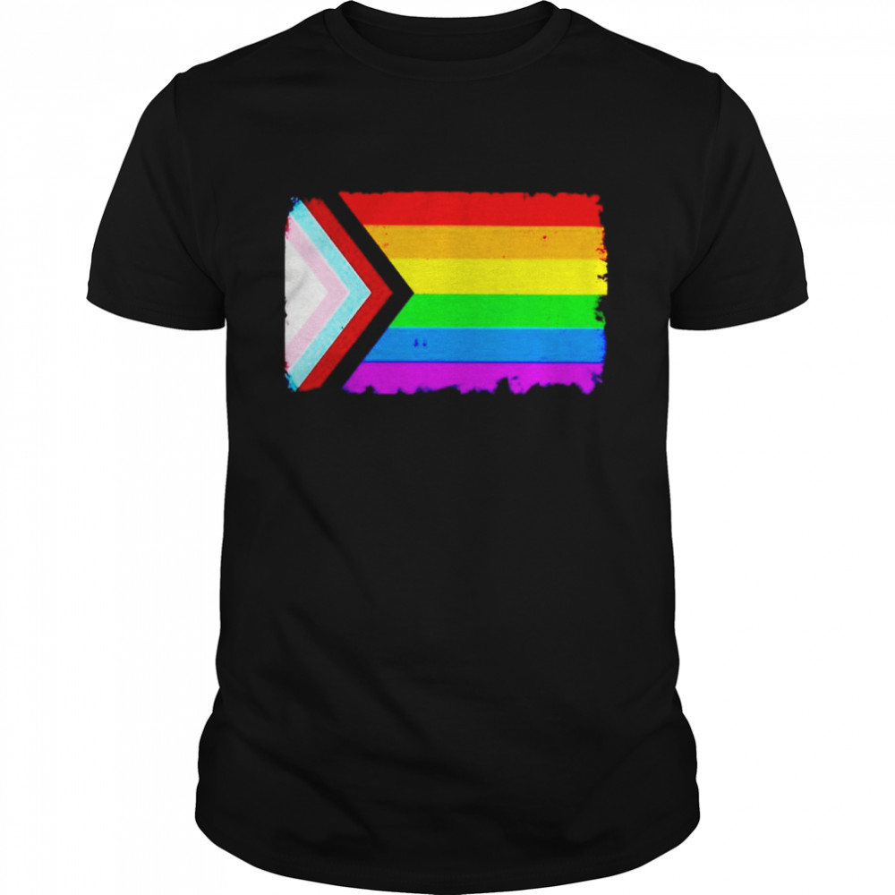 Pride flag stripes shirt